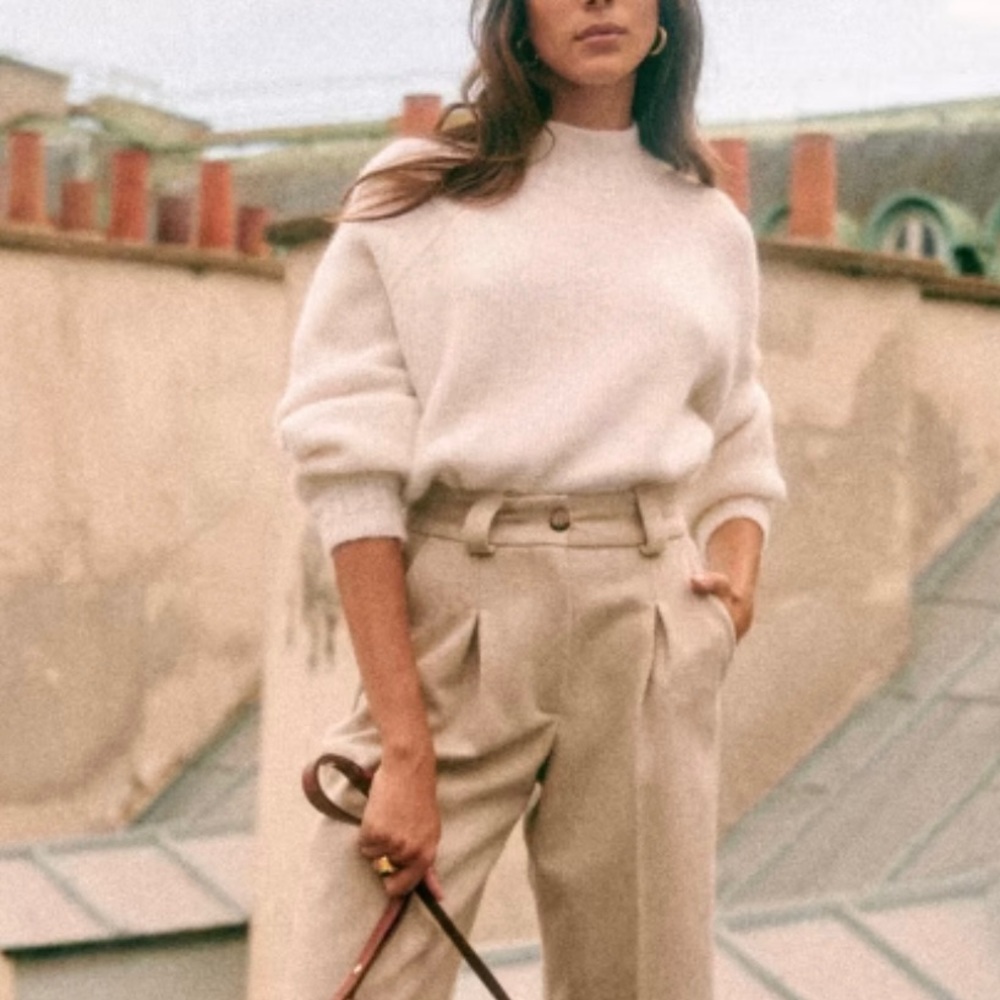 Sezane Otis Sweater Ecru